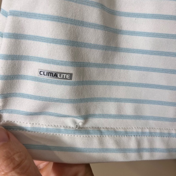 Adidas CLIMALITE Sleeveless 1/4 Button Collared Athletic Golf Shirt Medium - Picture 4 of 8